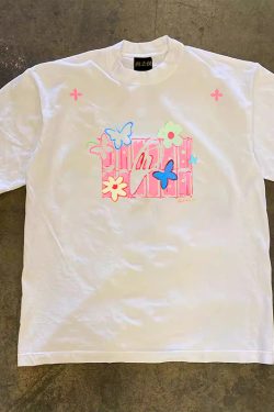 Heavyweight Couple's Loose Short-Sleeve T-Shirt in Pure Cotton - Charitable Design, Casual Streetwear for Men and Women