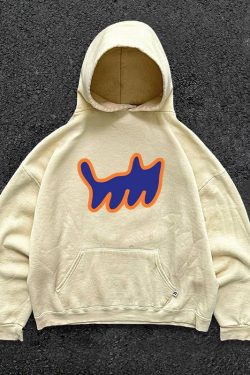Heavyweight Hooded Sweatshirt with Cartoon Print - 2023 New Style, Loose Fit, Versatile for Students, Casual Streetwear