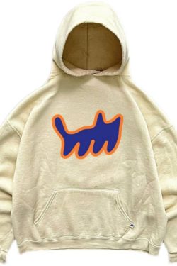 Heavyweight Hooded Sweatshirt with Cartoon Print - 2023 New Style, Loose Fit, Versatile for Students, Casual Streetwear