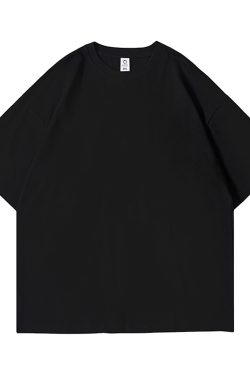 Heavyweight Solid Color Short Sleeve T-Shirt for Men and Women - Plus Size American Streetwear - Summer Casual 2025 Fashion