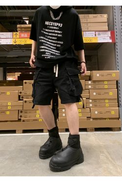 Heavyweight Streetwear Loose Fit Letter Print Short Sleeve T-Shirt for Men - 2025 Summer American High Street Style