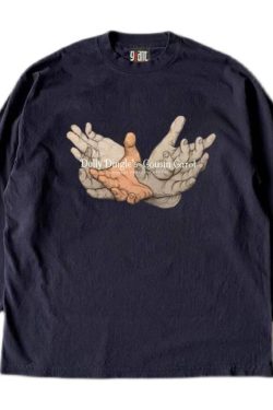 Heavyweight Unisex Long Sleeve T-Shirt for Charity - Hip-Hop Niche Design, Couple Style, 280g Cotton, Streetwear Fashion