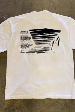 Heavyweight Unisex Short Sleeve T-Shirt - Pure Cotton, Double Yarn, Loose Fit, Charity Design, Upward Hero, Casual Style