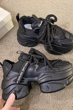 Height-Increasing Dad Shoes for Petite Women - 2024 Autumn Versatile High-Heeled Thick-Soled Platform Sneakers