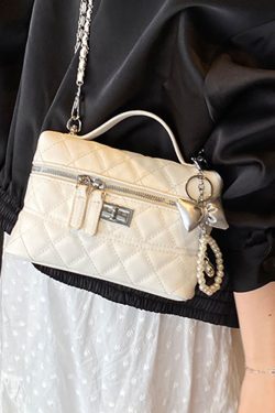High-End Diamond-Patterned Shoulder Bag - 2025 Spring/Summer Casual Women's Box Bag, Chic & Versatile Fashion Accessory