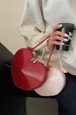 High-End Red Handbag for Women - 2025 Spring Summer Shoulder Crossbody Bag with Heart-Shaped Coin Purse, Trendy Niche Fashion Accessory