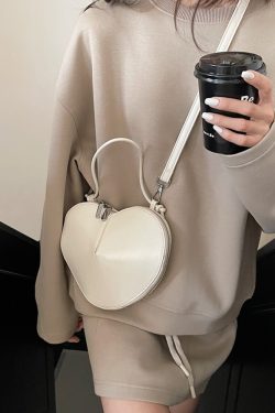 High-End Red Handbag for Women - 2025 Spring Summer Shoulder Crossbody Bag with Heart-Shaped Coin Purse, Trendy Niche Fashion Accessory