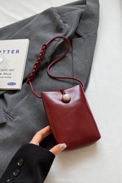 High-End Red Mini Crossbody Phone Bag for Women - Summer 2025 Trendy Accessory