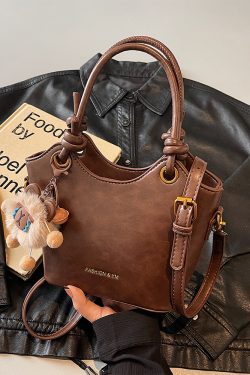 High-End Retro Bucket Handbag for Women - Versatile Textured Crossbody & Shoulder Bag for Summer 2025 Fashion