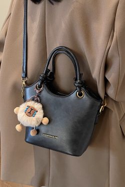 High-End Retro Bucket Handbag for Women - Versatile Textured Crossbody & Shoulder Bag for Summer 2025 Fashion