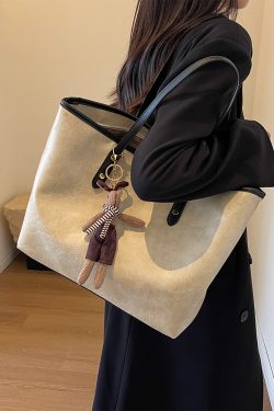 High-End Women's Large Capacity Shoulder Bag - Stylish Spring Summer Commuting Tote for 2025 Fashion