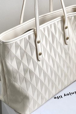 High-End Women's Large Capacity Tote Bag for Classroom & Commuting - Versatile Handheld & Shoulder Bag