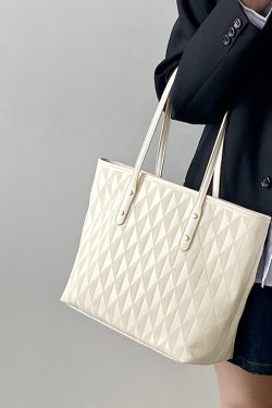 High-End Women's Large Capacity Tote Bag for Classroom & Commuting - Versatile Handheld & Shoulder Bag