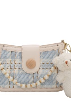 High-End Women's Spring Summer 2025 Crossbody Small Square Bag - Versatile Wool Shoulder Underarm Bag