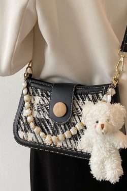 High-End Women's Spring Summer 2025 Crossbody Small Square Bag - Versatile Wool Shoulder Underarm Bag