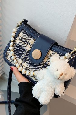 High-End Women's Spring Summer 2025 Crossbody Small Square Bag - Versatile Wool Shoulder Underarm Bag