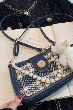 High-End Women's Spring Summer 2025 Crossbody Small Square Bag - Versatile Wool Shoulder Underarm Bag