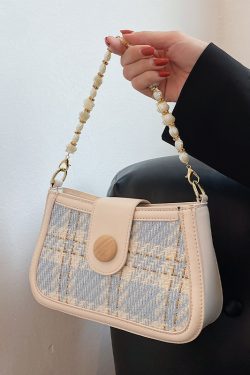 High-End Women's Spring Summer 2025 Crossbody Small Square Bag - Versatile Wool Shoulder Underarm Bag