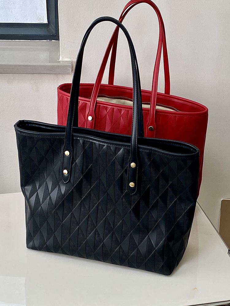 High-End Women's Tote Bag - Versatile Large Capacity Commuter Shoulder Handbag for School & Daily Use High-End Women's Tote Bag - Versatile Large Capacity Commuter Shoulder Handbag for School & Daily Use