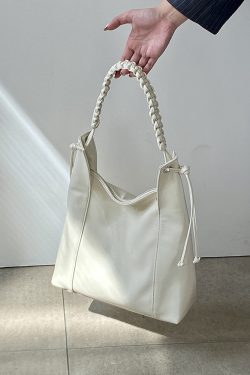 High-End Woven Leather Shoulder Tote Bag for Women - Large Capacity Commuting Bag, 2025 Niche Design