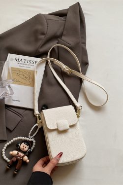 High-End Yellow Mini Crossbody Bag for Women - Vertical Design Phone Bag for Summer 2025