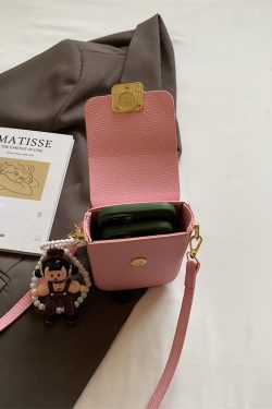 High-End Yellow Mini Crossbody Bag for Women - Vertical Design Phone Bag for Summer 2025