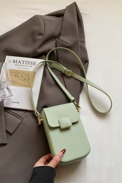 High-End Yellow Mini Crossbody Bag for Women - Vertical Design Phone Bag for Summer 2025