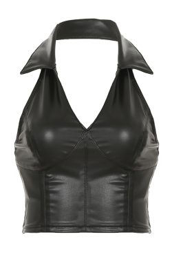 High Energy Motorcycle Style Sexy Split Rivet PU Leather Pleated Skirt - Trendy Streetwear for Hot Girls