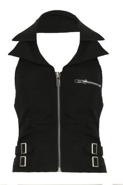 High Energy Motorcycle Style Sexy Split Rivet PU Leather Pleated Skirt - Trendy Streetwear for Hot Girls