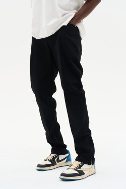 High Street Casual Cuff Zipper Denim Pants - Trendy Y2K Inspired Streetwear for Effortless Style