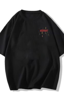 High Street Pure Cotton White Short Sleeve T-Shirt for Women, Plus Size, American Style, Casual Couple Top, Niche Design