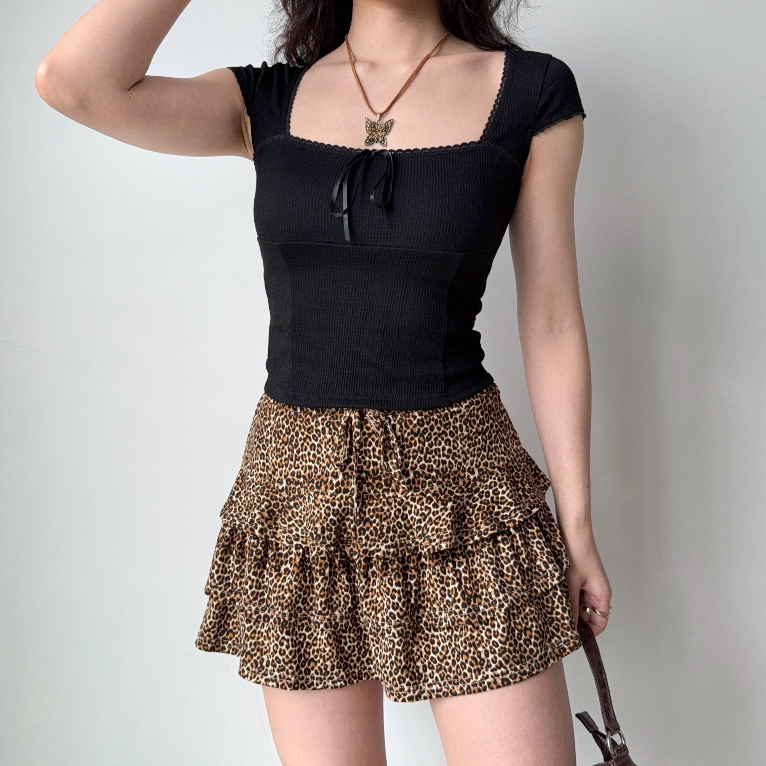 High-Waisted A-Line Leopard Print Cake Skirt for Women – DIY European American Style Summer Short Skirt, Anti-Exposure Fashion High-Waisted A-Line Leopard Print Cake Skirt for Women – DIY European American Style Summer Short Skirt, Anti-Exposure Fashion