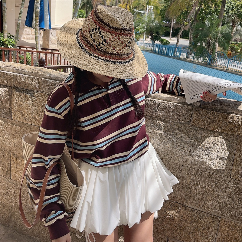 High-Waisted Lace Trim Tie White Bud Skirt with Safety Pants - DIY Spring/Summer Half Skirt, Short Skirt, 90s Inspired Fashion High-Waisted Lace Trim Tie White Bud Skirt with Safety Pants - DIY Spring/Summer Half Skirt, Short Skirt, 90s Inspired Fashion