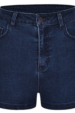 High-Waisted Slim Fit Stretch Denim Shorts for Women - Vintage Bodycon Sexy Hot Pants for Summer, 90s Inspired Fashion