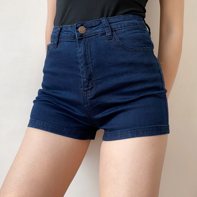 High-Waisted Slim Fit Stretch Denim Shorts for Women, Vintage American Style Sexy Summer Hot Pants High-Waisted Slim Fit Stretch Denim Shorts for Women, Vintage American Style Sexy Summer Hot Pants