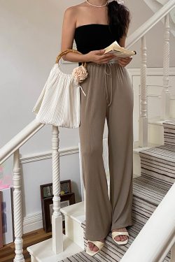 High-Waisted Wide-Leg Casual Pants for Women - Loose Drape Magic Pants for Long Legs, Effortless Style, Perfect for Everyday Wear