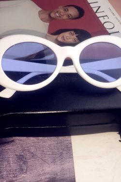 Hip-Hop Style Oval Sunglasses Inspired by Burijie Bridge and G-Dragon – Trendy Alien Glasses for Y2K Fashion Lovers