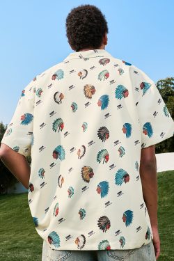 Ice Silk Cool Feel Hawaiian Short Sleeve Floral Shirt - Vintage Unisex 2025 Summer Style, Floral Print, Relaxed Fit, Tropical Vibes