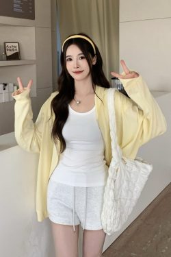 Ice Silk Hooded Sun Protection Shirt for Women - Thin Long Sleeve Cardigan Top for Summer - Cool Feeling, Lightweight, Stylish