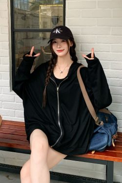 Ice Silk Hooded Sun Protection Shirt for Women - Thin Long Sleeve Cardigan Top for Summer - Cool Feeling, Lightweight, Stylish