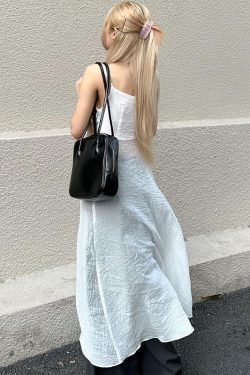 Irregular Flowing Strap White Camisole - Backless Beach Top for Women - Sexy Vacation Style Summer Wear