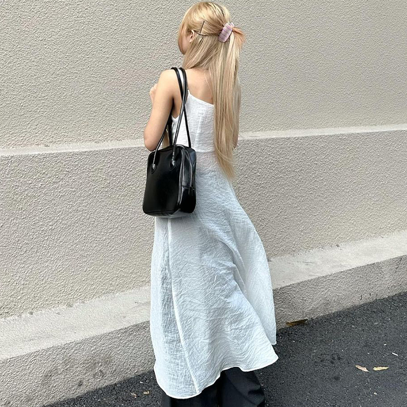 Irregular Flowing Strap White Camisole - Backless Beach Top for Women - Sexy Vacation Style Summer Wear Irregular Flowing Strap White Camisole - Backless Beach Top for Women - Sexy Vacation Style Summer Wear