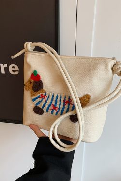 Japanese Harajuku Women's Cartoon Crossbody Tote Bag - 2025 Simple Versatile Canvas Shoulder Bag