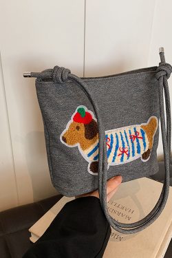 Japanese Harajuku Women's Cartoon Crossbody Tote Bag - 2025 Simple Versatile Canvas Shoulder Bag