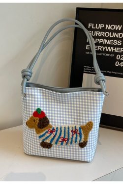 Japanese Harajuku Women's Cartoon Crossbody Tote Bag - 2025 Simple Versatile Canvas Shoulder Bag