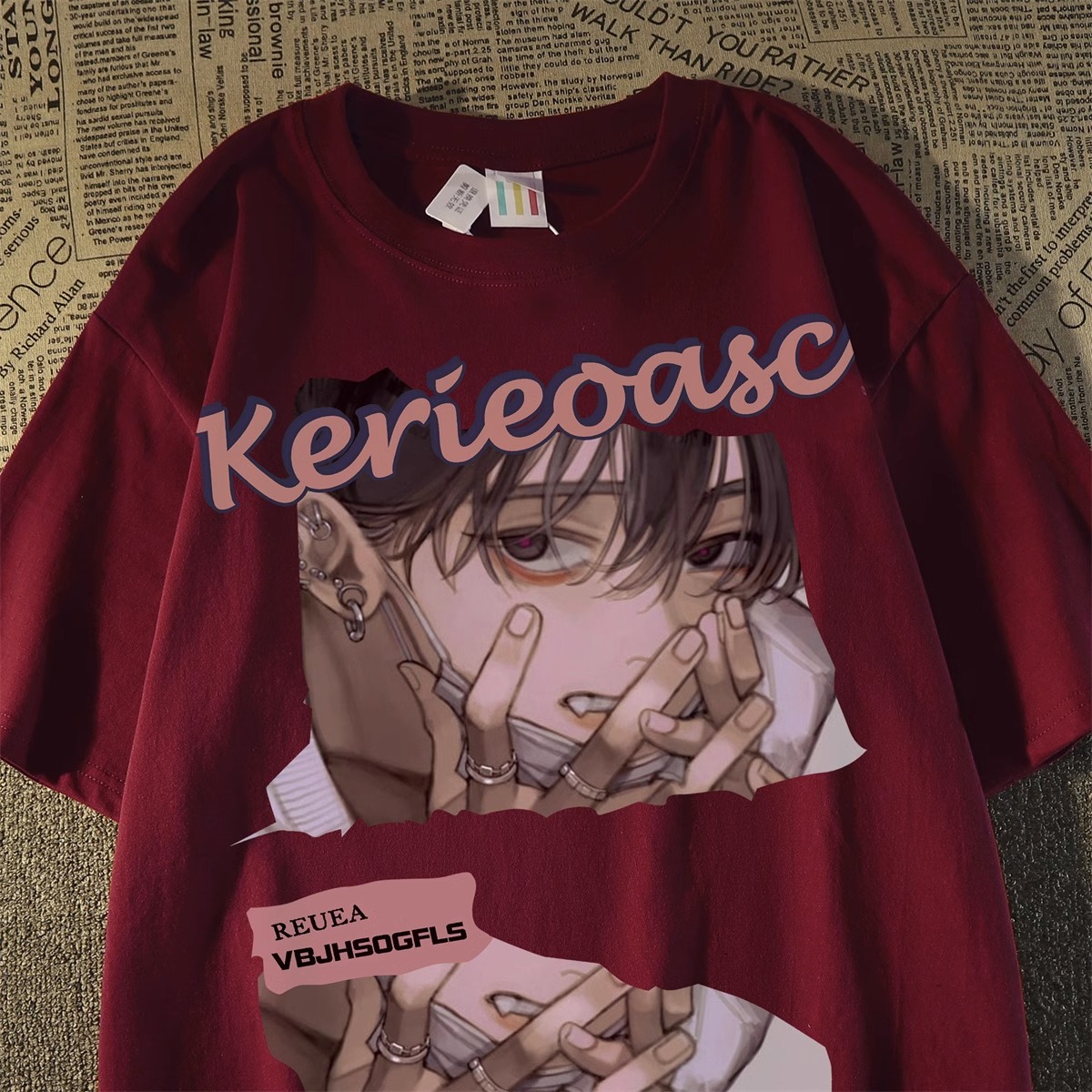 Japanese Retro Cartoon Anime Short Sleeve T-Shirt for Men and Women, Plus Size, Loose Fit, Pure Cotton, Y2K Couple Style Japanese Retro Cartoon Anime Short Sleeve T-Shirt for Men and Women, Plus Size, Loose Fit, Pure Cotton, Y2K Couple Style