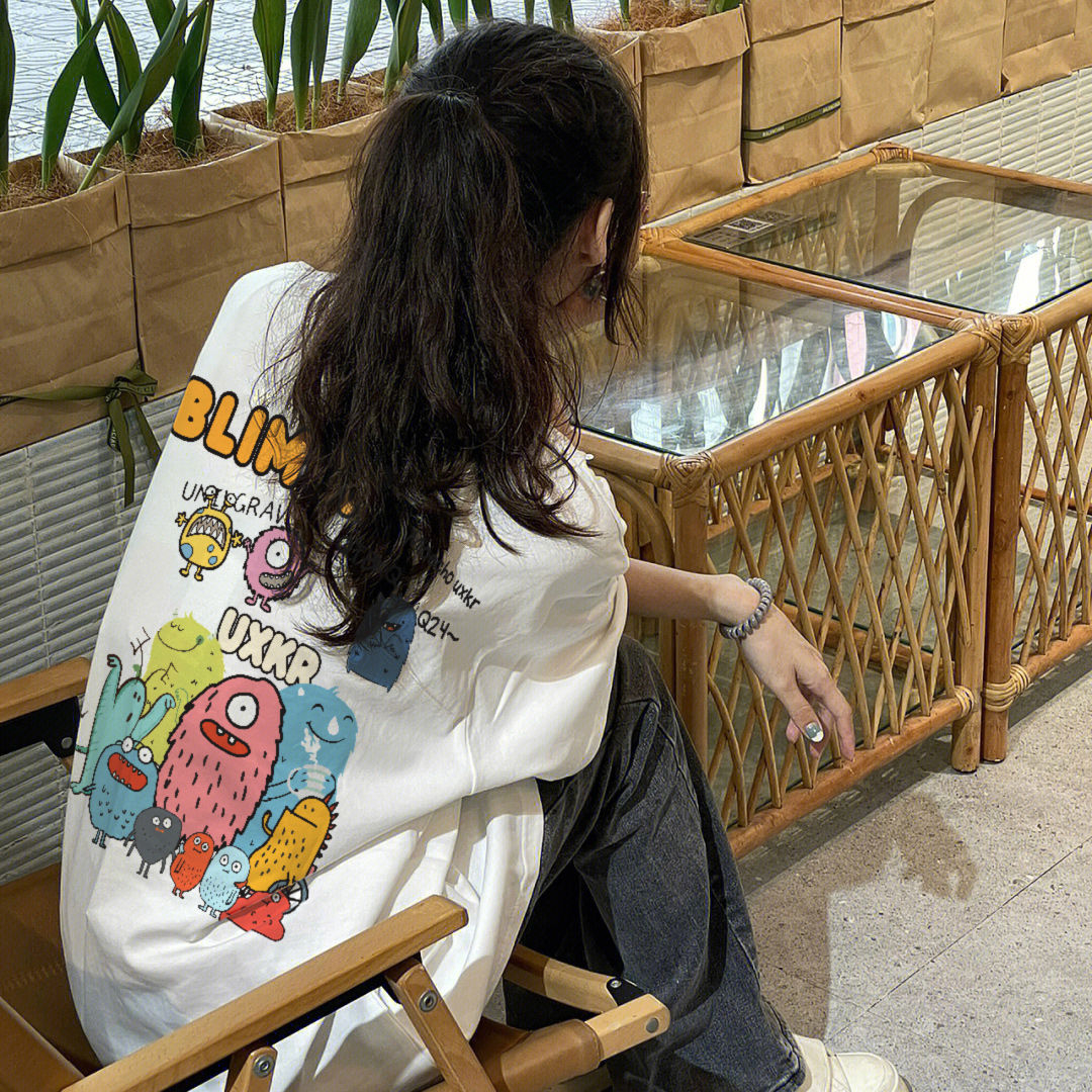 Japanese Retro Lazy Chic Short Sleeve T-Shirt for Men & Women, Plus Size Loose Fit Pure Cotton Couple Outfit Japanese Retro Lazy Chic Short Sleeve T-Shirt for Men & Women, Plus Size Loose Fit Pure Cotton Couple Outfit