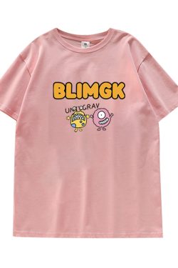 Japanese Retro Lazy Chic Short Sleeve T-Shirt for Men & Women, Plus Size Loose Fit Pure Cotton Couple Outfit