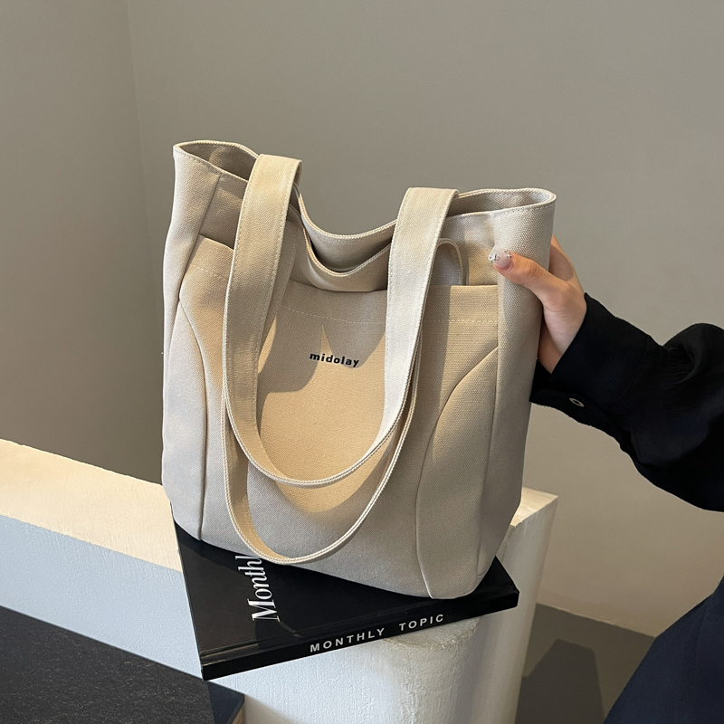 Japanese-Style Canvas Tote Bag for Women, Trendy Large Capacity Shoulder Bag for School, Commuting, and Everyday Use 2025 Japanese-Style Canvas Tote Bag for Women, Trendy Large Capacity Shoulder Bag for School, Commuting, and Everyday Use 2025