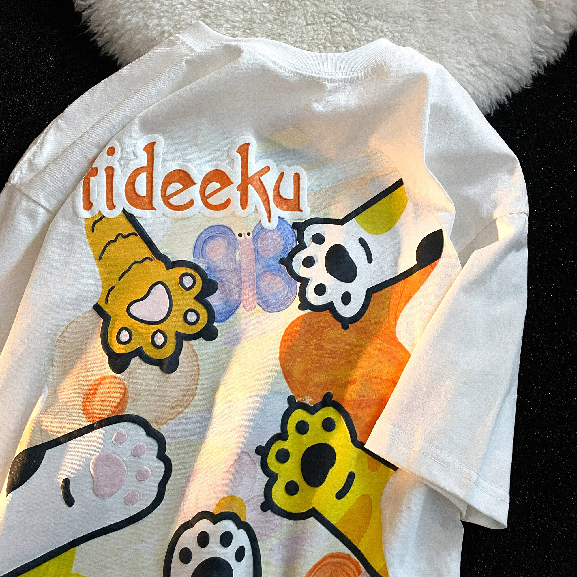 Japanese-Style Cartoon Graffiti Short Sleeve T-Shirt for Men & Women, Plus Size, Trendy Couple Outfit, Casual Streetwear Japanese-Style Cartoon Graffiti Short Sleeve T-Shirt for Men & Women, Plus Size, Trendy Couple Outfit, Casual Streetwear